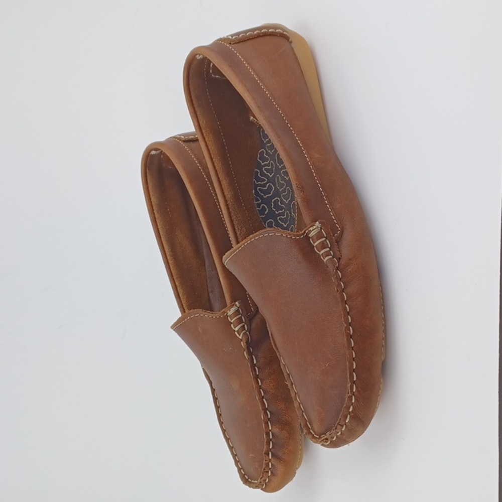 Soul of Africa Brown Leather Loafers Shoes Size 40 US 9